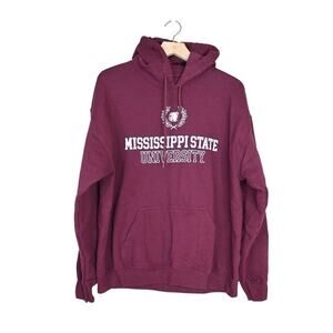 Mississippi State University Womens L Burgundy Hoodie